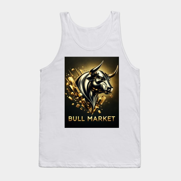 Bull Market Tank Top by TooplesArt